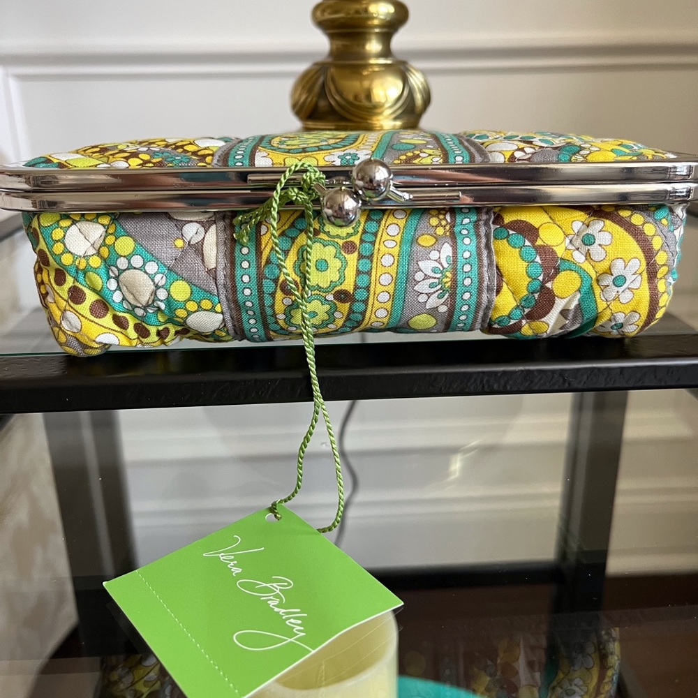Vera Bradley Lemon Parfait Makeup Case